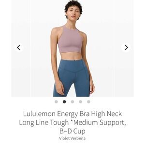 Lululemon Violet Energy Bra Sz 6